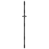 Garden Gate with Lock Black 85 x 125 cm Powder-coated steel 42015880
