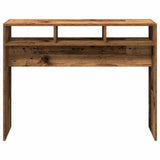 ZNTS Console Table Old Wood 105x30x80 cm Engineered Wood 856622