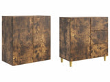Cabinet Set 2 pcs 66 x 34.5 x 90 cm Engineered Wood 3416579