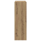 Bookcase Artisian Oak 102x32x102 cm Engineered Wood 852824