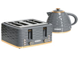 Kettle and Toaster Sets, 3000W 1.7L Rapid Boil Kettle & 4 Slice Toaster with 7 Browning Controls, T3398P344242