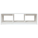Coffee Table White 110x50x34 cm Solid Pinewood 809913