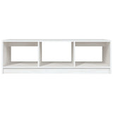 Coffee Table White 110x50x34 cm Solid Pinewood 809913