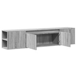TV Wall Cabinet with LED Grey Sonoma 180x31x39.5 cm 3307959