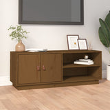 TV Cabinet Honey Brown 105x34x40 cm Solid Wood Pine 818223