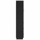 Cabinet Set 2 pcs Black 33 x 34.5 x 87 cm Engineered Wood 3416809