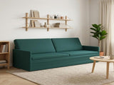 3 Seater Sofa Dark Green 220 x 81 x 82 cm Fabric 42041144