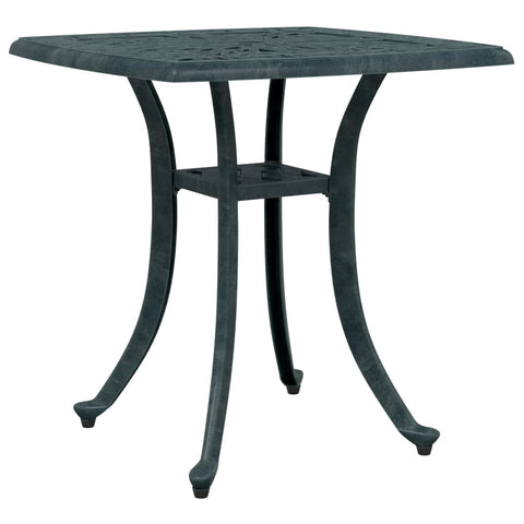 ZNTS Garden Table Green 53x53x53 cm Cast Aluminium 4002818