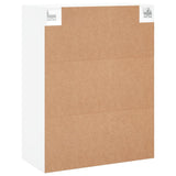 Wall Mounted Cabinet White 69.5x34x90 cm Engineered Wood 834986