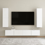 TV Cabinet White 30.5x30x110 cm Engineered Wood 803362