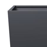 ZNTS Garden Planter Anthracite 45x45x75 cm Steel 851098