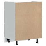 Kitchen Base Cabinet "Kalmar" High Gloss White Engineered Wood 854281
