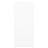 Sliding Door Cabinet White 90x40x90 cm Steel 336429