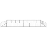 Dog Kennel Black 56 m Steel 3082180