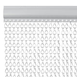 Chain Door Fly Screen 100x226 cm Aluminium 4010016