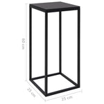 ZNTS Side Tables 2 pcs Black Steel 336128