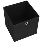 ZNTS Storage Boxes 10 pcs Non-woven Fabric 32x32x32 cm Black 245746