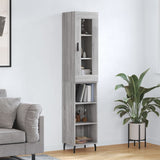 Highboard Grey Sonoma 34.5x34x180 cm Engineered Wood 3199383