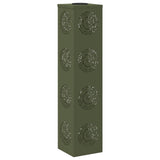 Solar LED Pathway Light 2 pcs Olive Green Cold Rolled Steel 879789