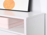 Narrow Shoe Cabinet with 3 Flip Doors, 14-18 Pairs Shoe Cupboard with Open Shelf for Slim Hallway T3398P342239