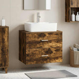 Wall-Mounted Bathroom Cabinet Smoked Oak 62.5 x 44.5 x 50 cm 890330