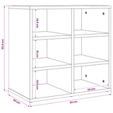 Shoe Cabinet Smoked Oak 52,5x30x50 cm 820508