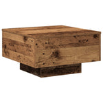 ZNTS Coffee Table, Old Wood, 55x55x31 cm, Engineered Wood 862991