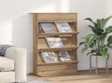 Magazine Rack Artisan Oak 70 x 41 x 126 cm Engineered Wood 899534