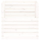 Composter White 80x80x78 cm Solid Wood Pine 822188
