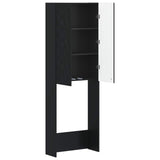 Toilet Cabinet DELFT Black 66 x 25.5 x 190 cm Engineered Wood 897136