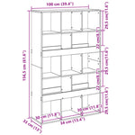 Bookcase Sonoma Oak 100x33x156.5 cm Engineered Wood 3309368