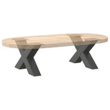Coffee Table Legs X-Shaped 2 pcs Anthracite 50x cm Steel 4012938
