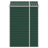 Garden Shed Green 191x130x198 cm Galvanised Steel 3188231