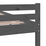 Bed Frame without Mattress Grey Solid Wood 140x200 cm 814821
