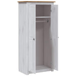 Wardrobe White 80x50x171.5 cm Solid Pine Panama Range 282666