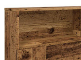 Headboard Cabinet Old Wood 160x19x103.5 cm Engineered Wood 856870