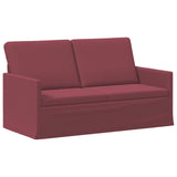 2 Seater Sofa Wine Red 150 x 81 x 82 cm Fabric 42041076