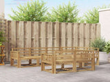 Outdoor Sofa Set 7 pcs White Solid Acacia Wood 3387763
