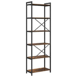 Bookshelf Smoked Oak 60 x 30 x 189.5 cm Engineered Wood 868379