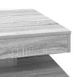Coffee Table 360-Degree Rotatable Grey Sonoma 70x70x34.5 cm 858484