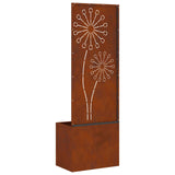 Garden Privacy Screen Rusty 50 x 32 x 150 cm Weathering steel 876461