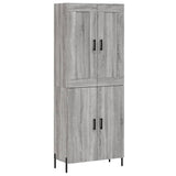 Highboard Grey Sonoma 69.5x34x180 cm Engineered Wood 3199567