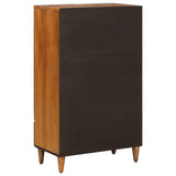 Highboard with Door Walnut 60 x 33.5 x 100 cm Solid Mango Wood 4018254