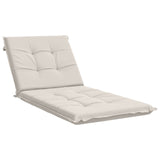 Sunlounger Cushion GEMERT 100% Polyester White 190 x 80 x 9 cm 947430