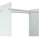 Firewood Rack White 80x35x100 cm Tempered Glass 327471