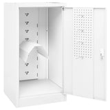 Saddle Cabinet White 53x53x105 cm Steel 339603