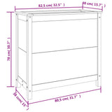 Garden Planter 82.5x40x78 cm Solid Wood Douglas 825287