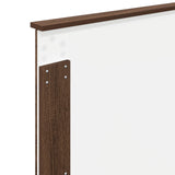 Bed Frame with Headboard Brown Oak 100 x 200 cm Solid Pine Wood 3411052