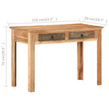 ZNTS Desk 110x50x75 cm Solid Reclaimed Wood 320385