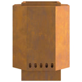 Smokeless Fire Pit Brown 38 x 38 x 51 cm Weathering Steel 858979